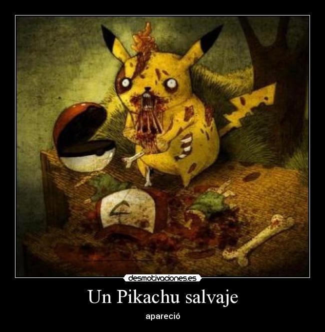 Un Pikachu salvaje -