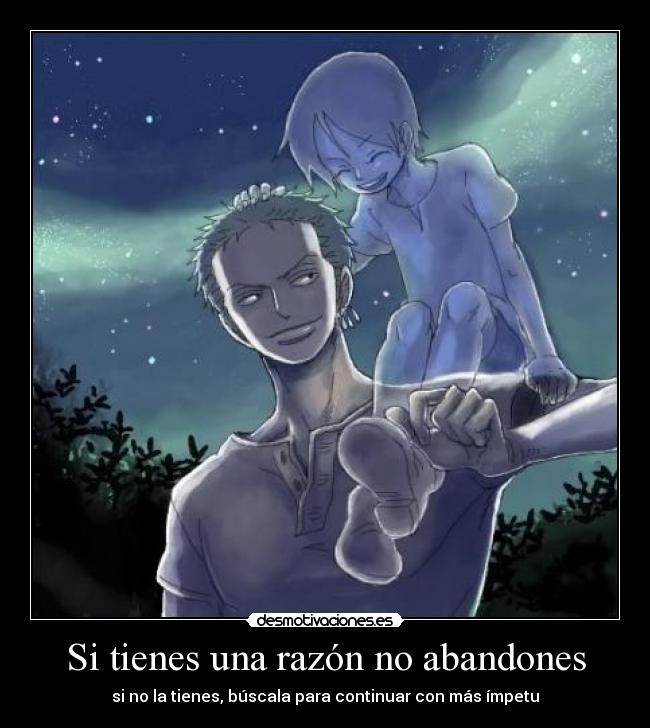 carteles zoro kuina desmotivaciones