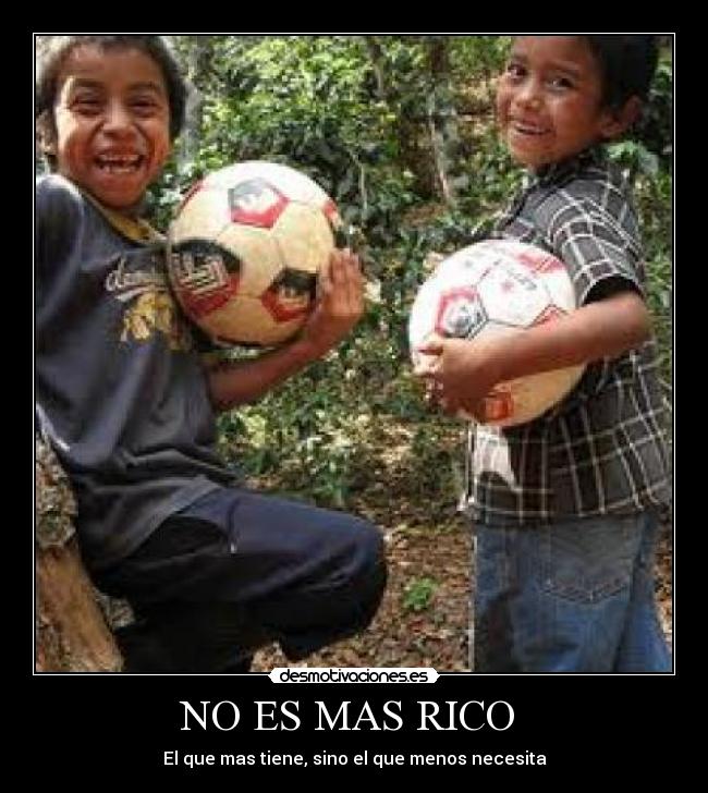 NO ES MAS RICO -
