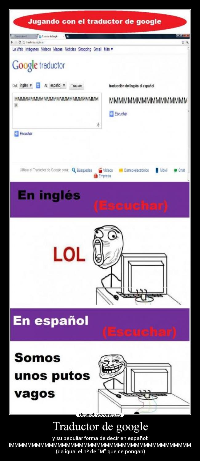 carteles google translate espanol troll desmotivaciones