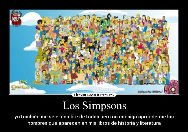 carteles simpsons simpsons nombres homer bart lisa marge maggie flanders mou desmotivaciones