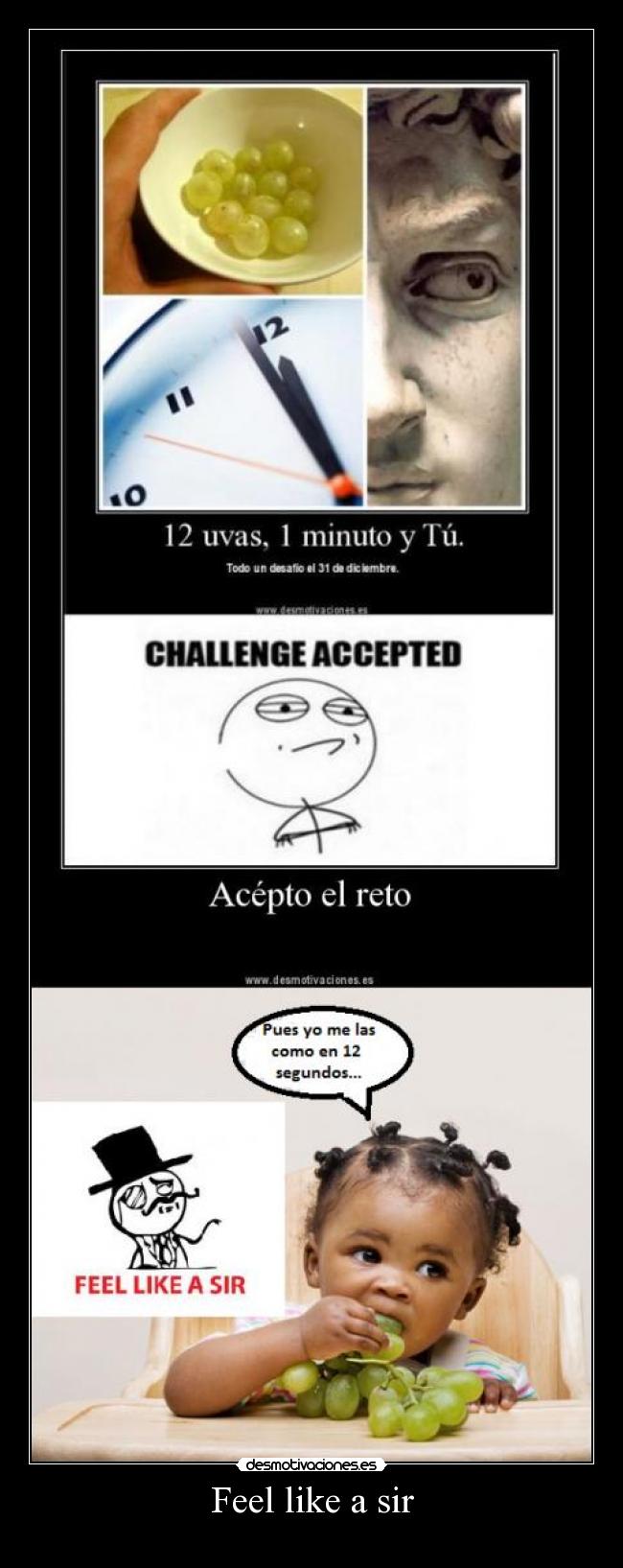 carteles feel like sir uvas diciembre nochevieja desmotivaciones