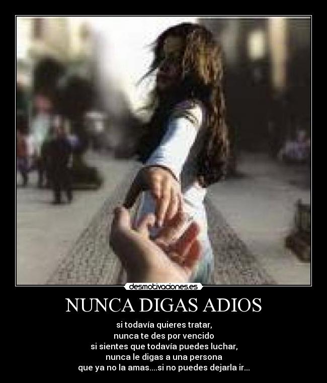 NUNCA DIGAS ADIOS - 