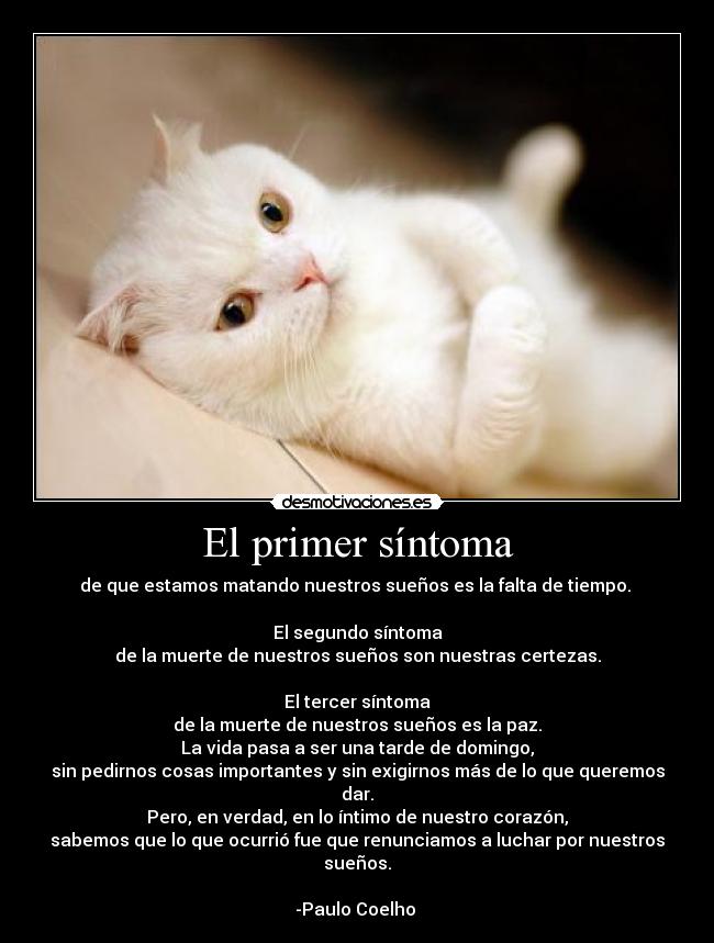 El primer síntoma -