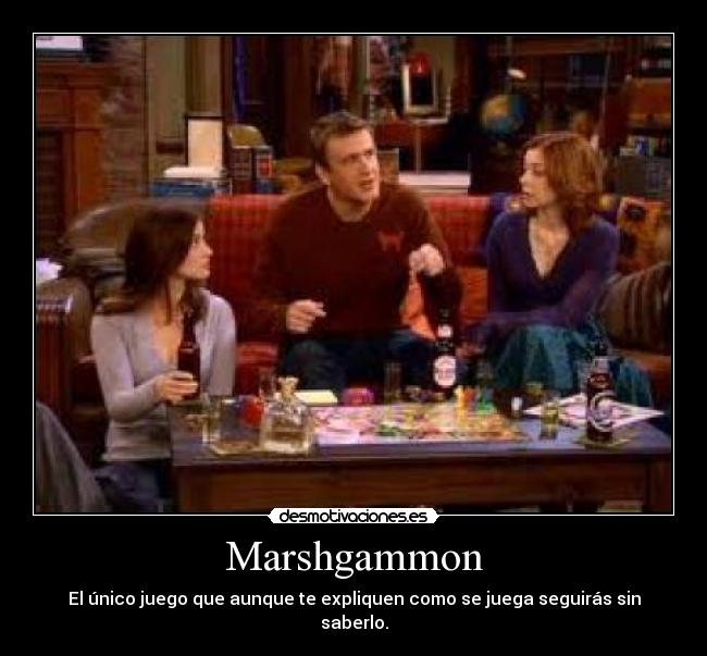 Marshgammon - El único juego que aunque te expliquen como se juega seguirás sin saberlo.