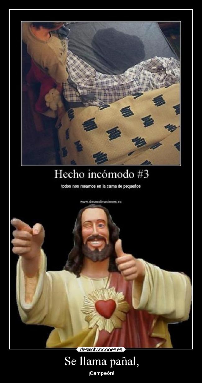 Se llama pañal, - ¡Campeón!