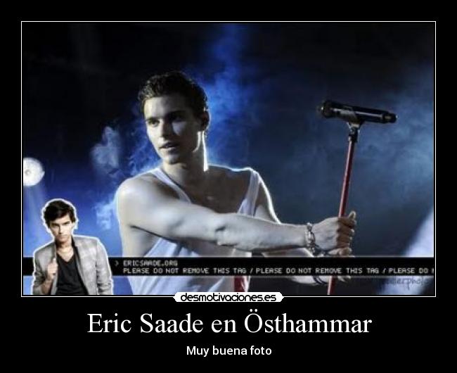 Eric Saade en Östhammar - Muy buena foto