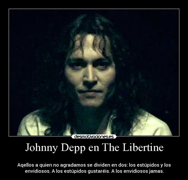 Johnny Depp en The Libertine -