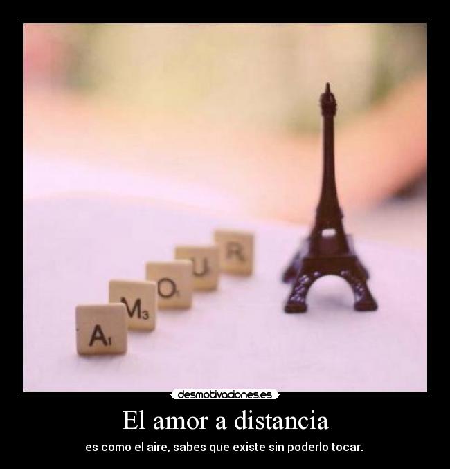 El amor a distancia -