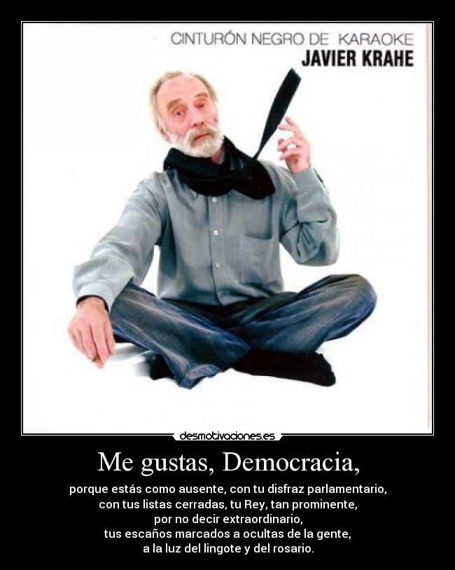 carteles javier krahe democracia demagogia desmotivaciones