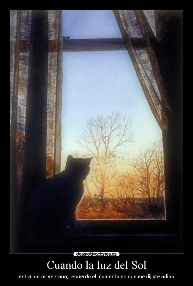 Cuando la luz del Sol -