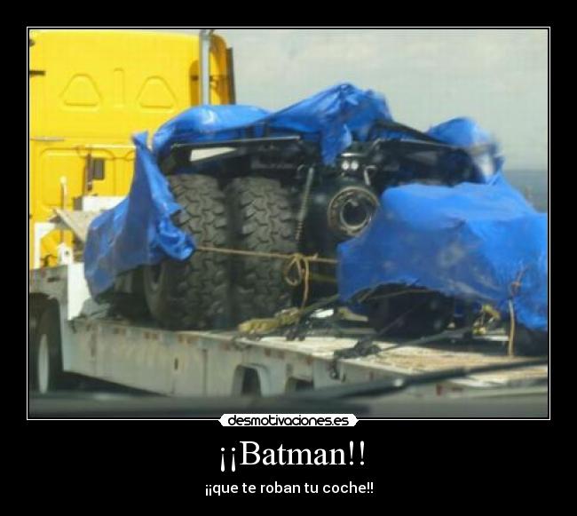 ¡¡Batman!! - ¡¡que te roban tu coche!!