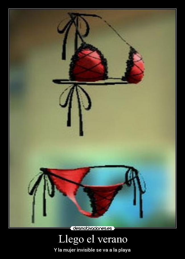 Llego el verano - Y la mujer invisible se va a la playa