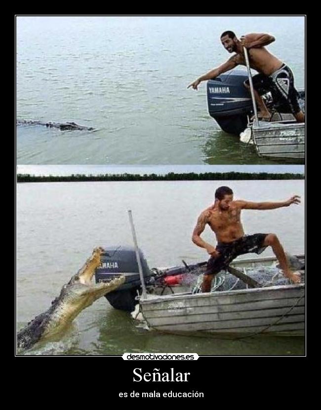 Señalar - es de mala educación