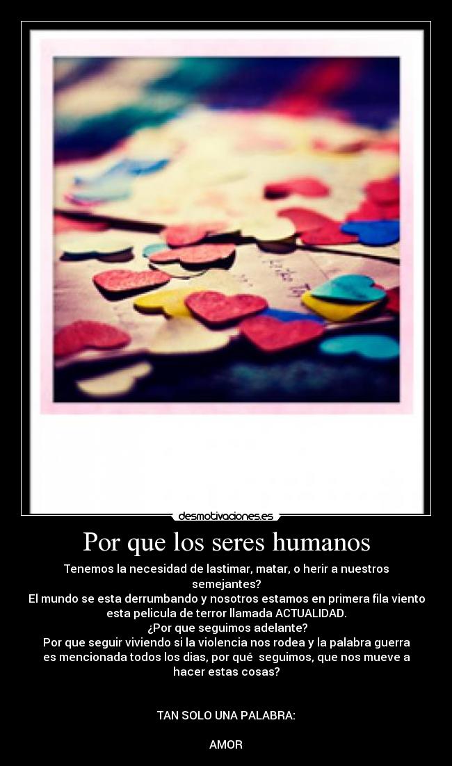 Por que los seres humanos - 