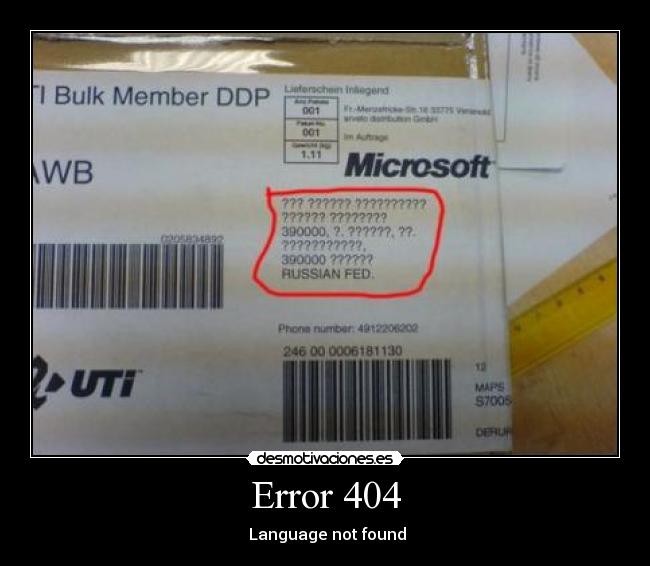 Error 404 -