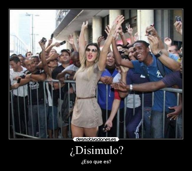 ¿Disimulo? - 