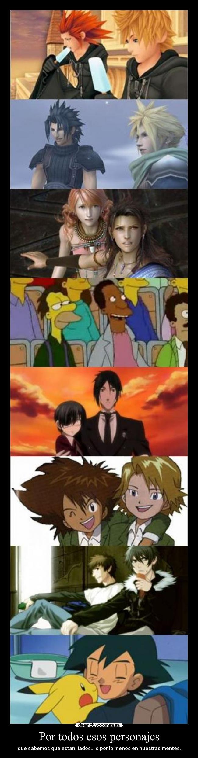 Por todos esos personajes -