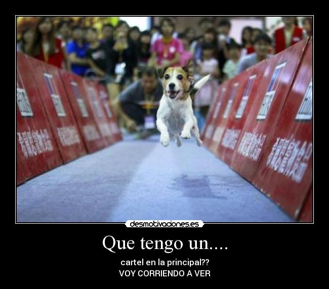 Que tengo un.... - 