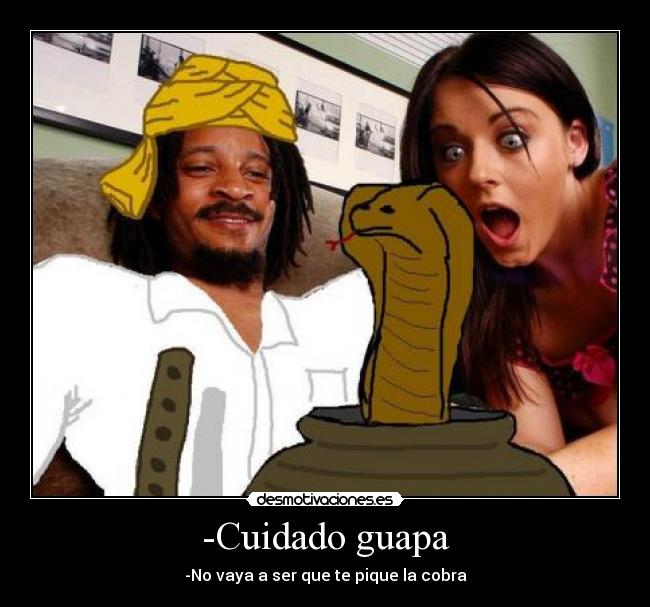 carteles cuidado guapa cobra desmotivaciones desmotivaciones