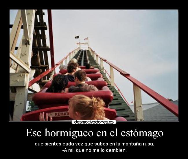 Ese hormigueo en el estómago -