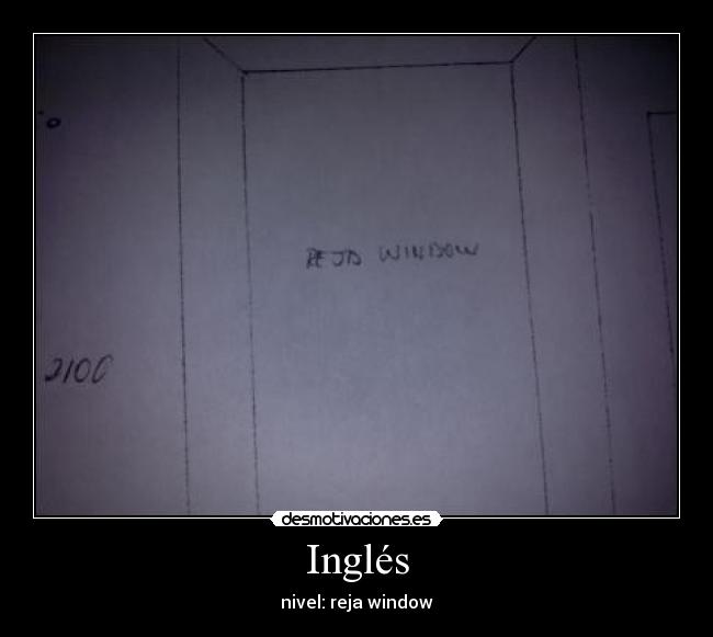 Inglés - nivel: reja window