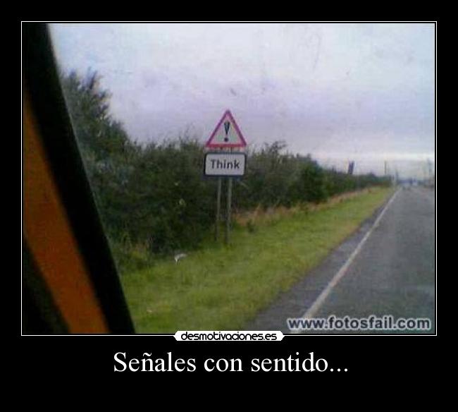 Señales con sentido... - 