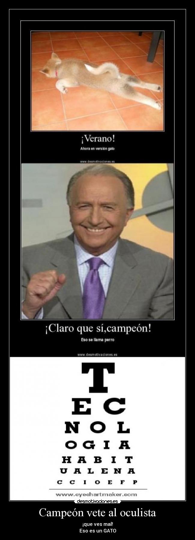 Campeón vete al oculista - 