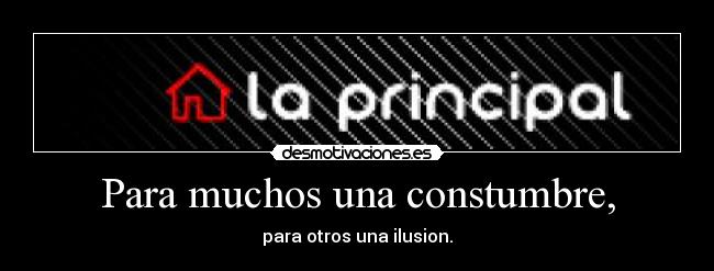 Para muchos una constumbre, -