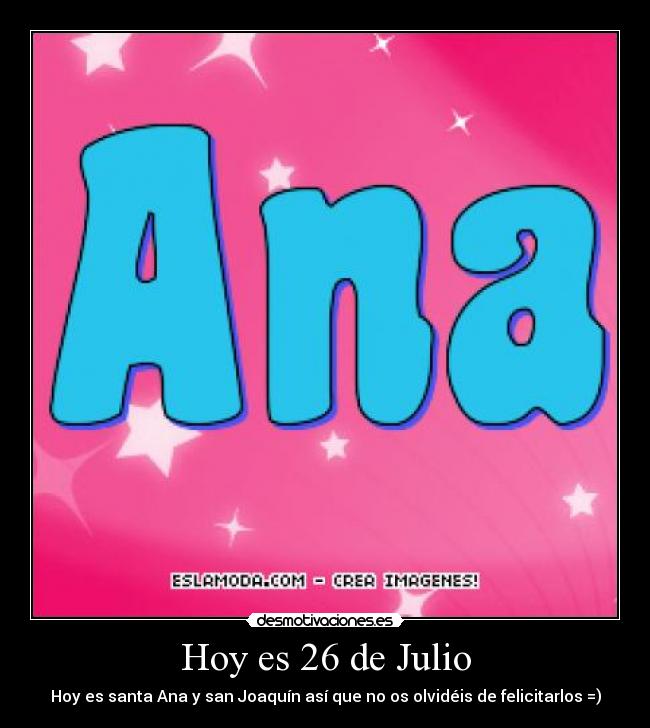 Hoy es 26 de Julio - 