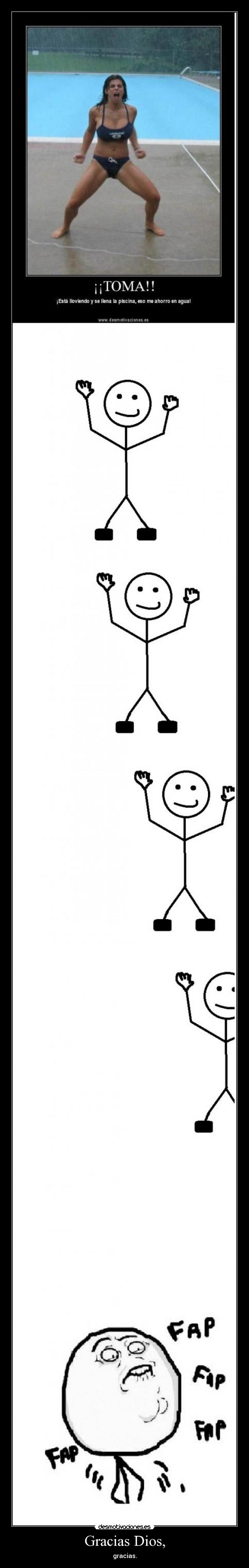 Gracias Dios, - gracias.