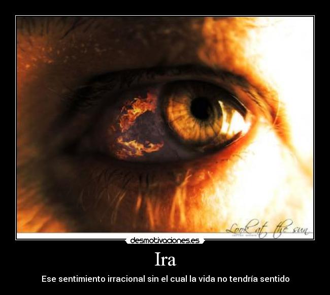 Ira - Ese sentimiento irracional sin el cual la vida no tendría sentido