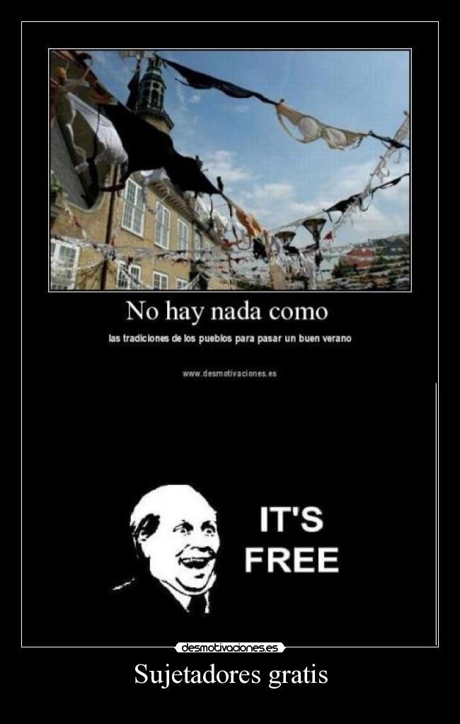 Sujetadores gratis - 