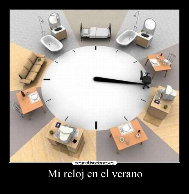 Mi reloj en el verano -