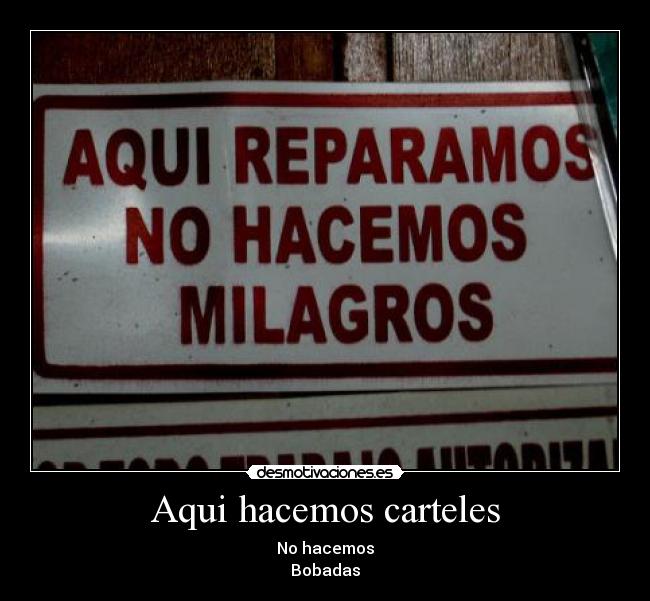 Aqui hacemos carteles - 