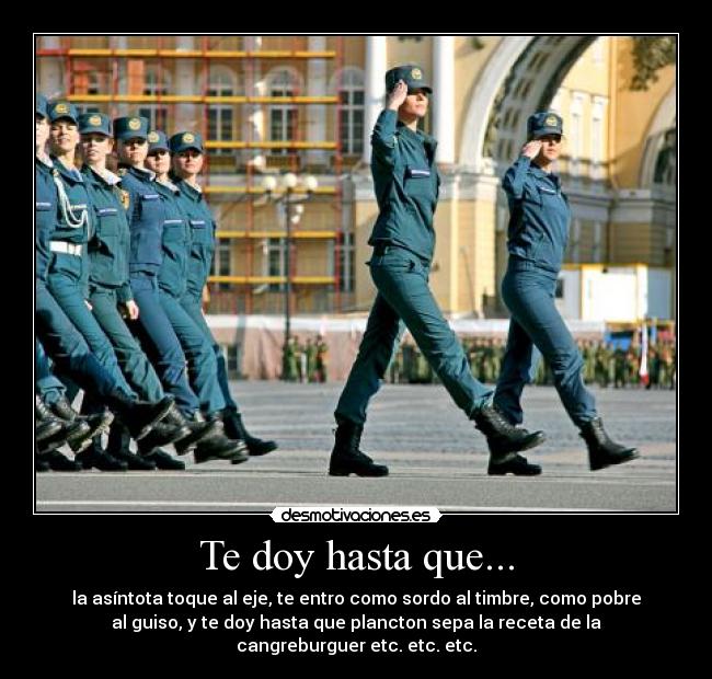 Te doy hasta que... -