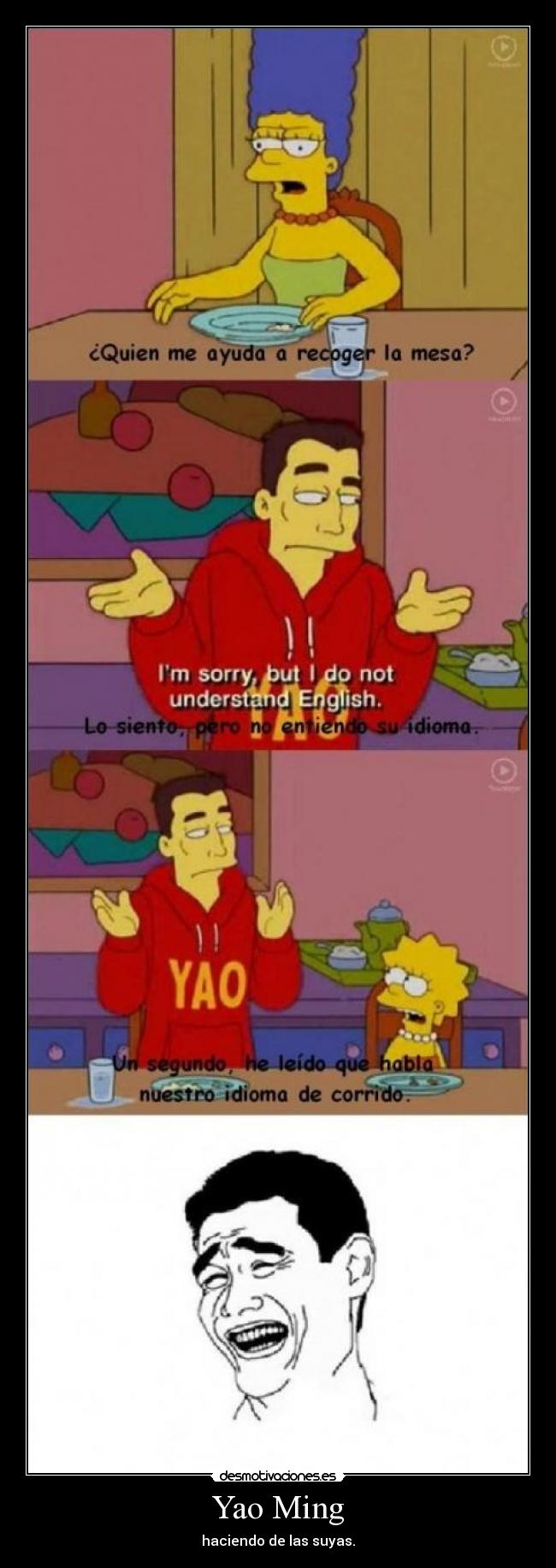 Yao Ming - haciendo de las suyas.