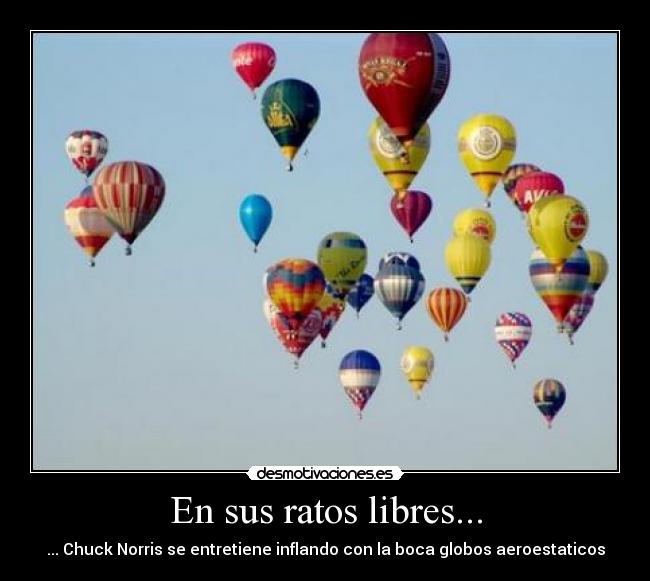 En sus ratos libres... -