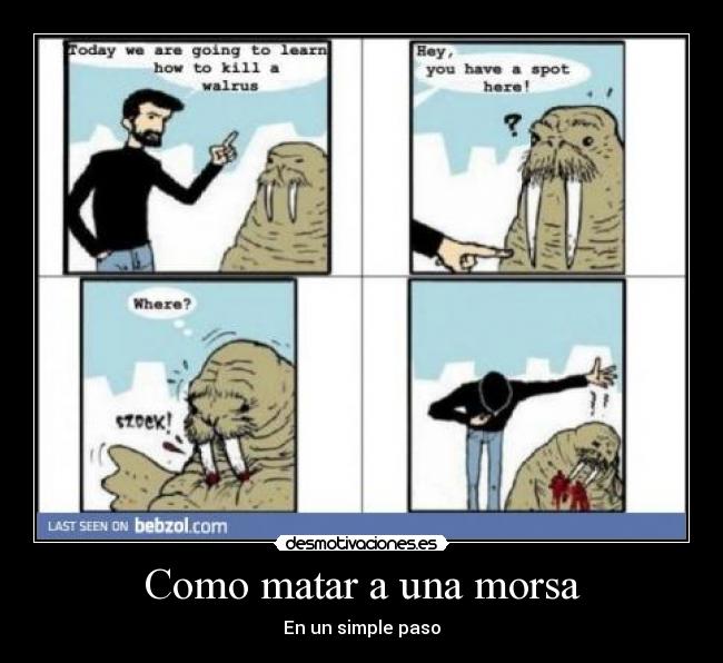 Como matar a una morsa -