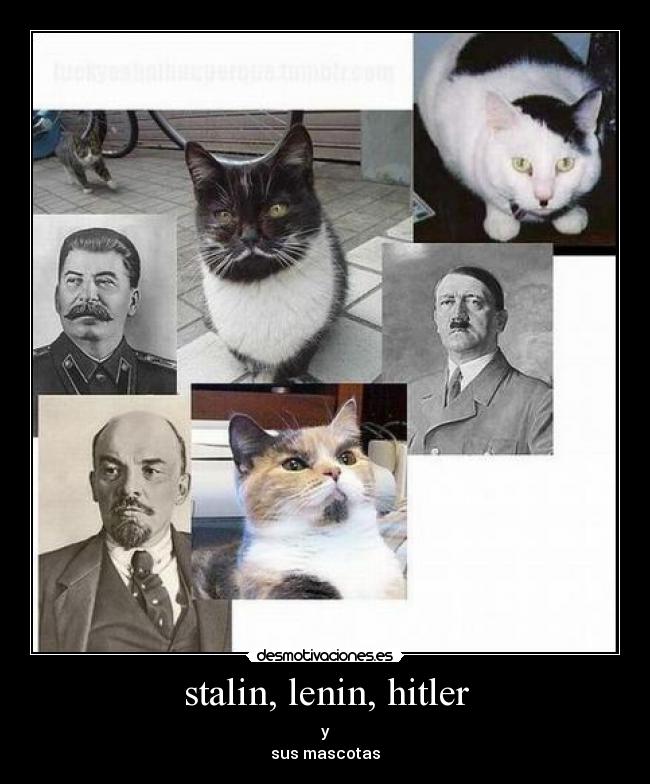 stalin, lenin, hitler - y
sus mascotas