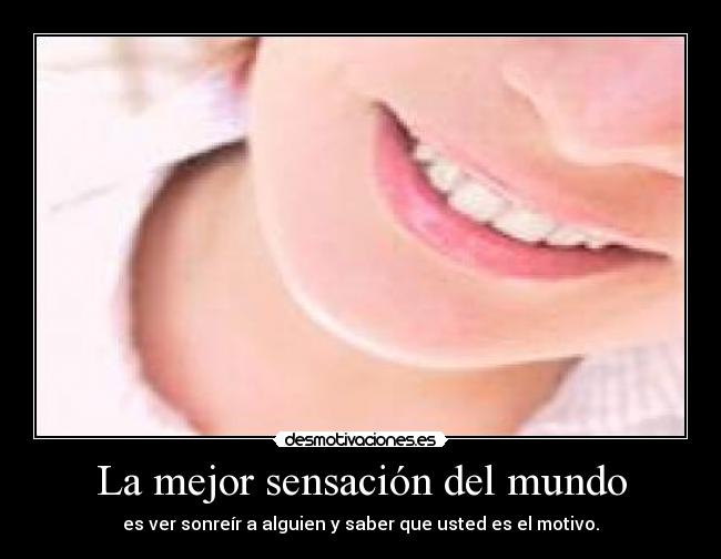 La mejor sensación del mundo -