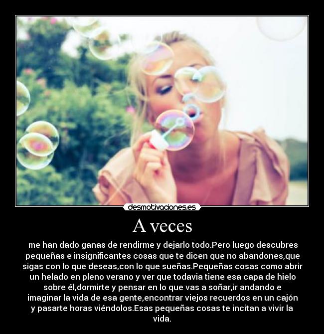 A veces -