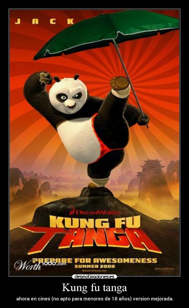 Kung fu tanga - ahora en cines (no apto para menores de 18 años) version mejorada.