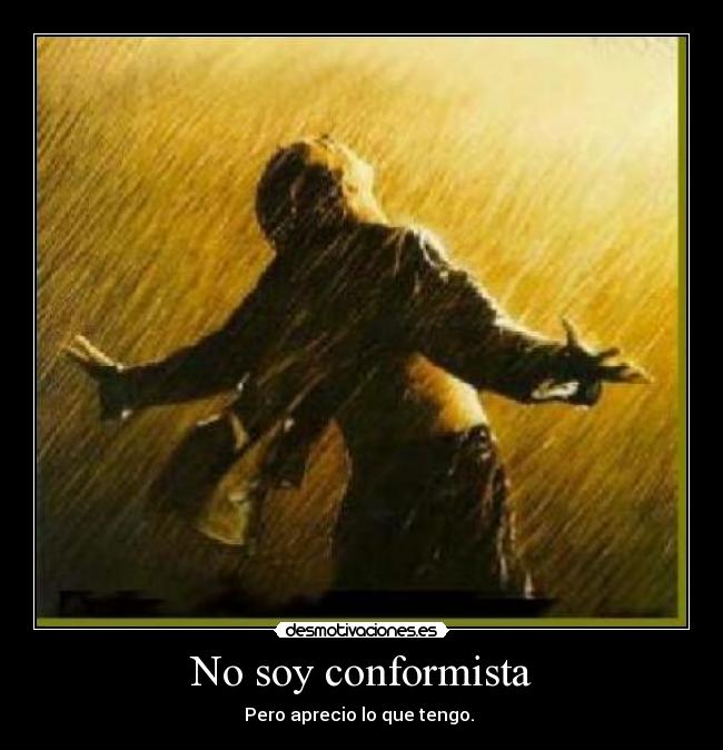 No soy conformista -