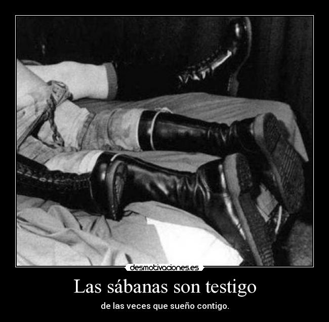 Las sábanas son testigo -