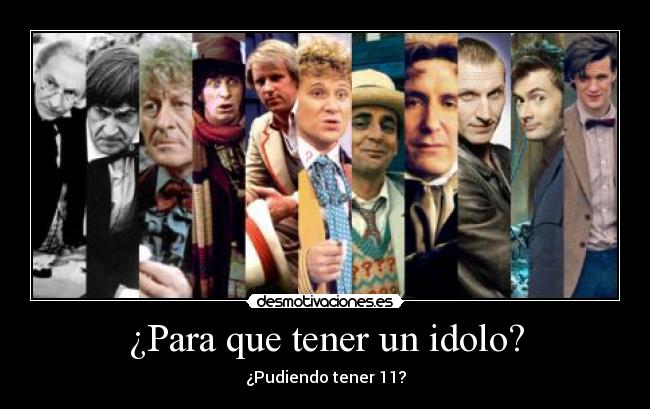 carteles doctor who idolos william patrick jon tom peter colin paul christopher david matt desmotivaciones