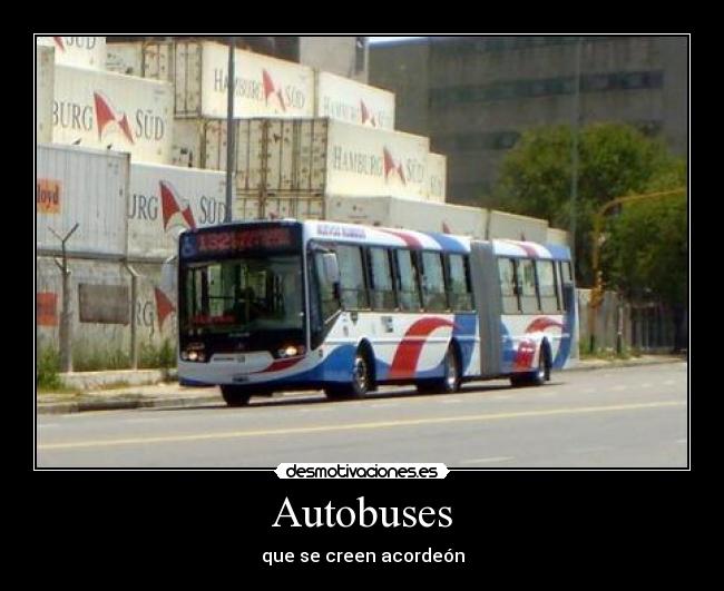 Autobuses - que se creen acordeón