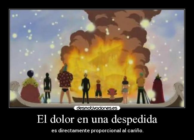 El dolor en una despedida - 