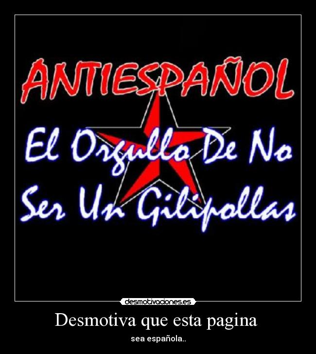 Desmotiva que esta pagina -