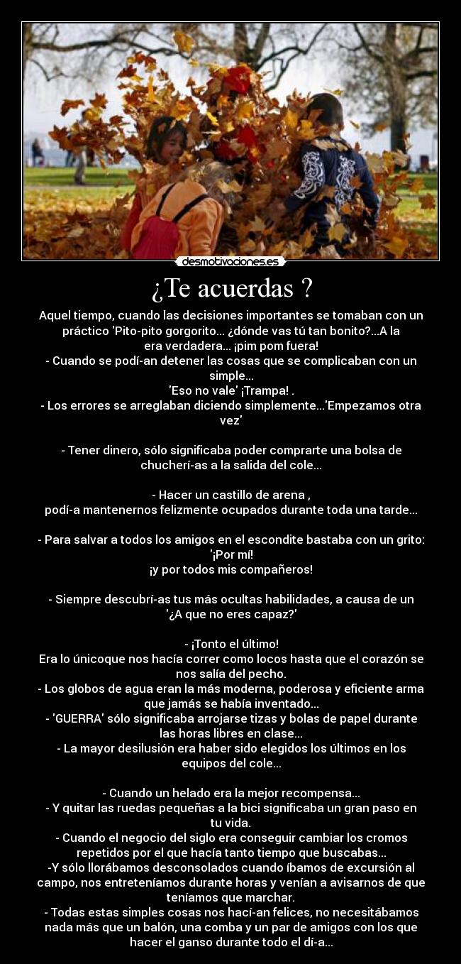 ¿Te acuerdas ? - 